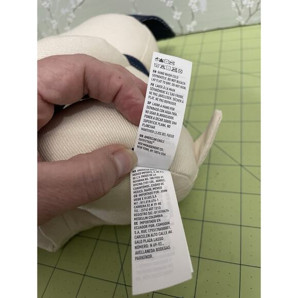 American Eagle Limited Edition Denim Snoopy Peanuts 8” Plush Stuffed Animal Rare - Picture 9 of 15